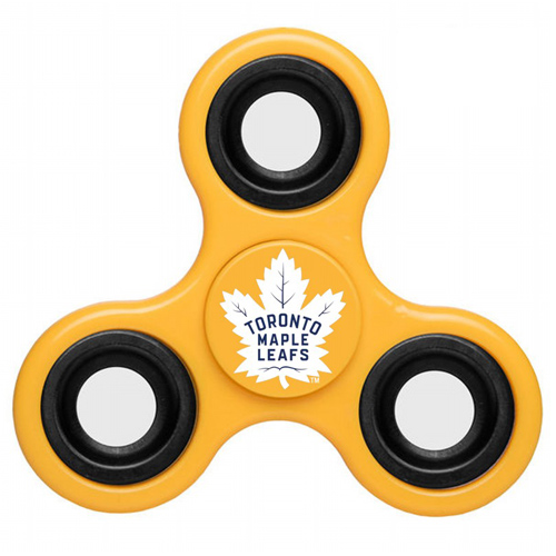 NHL Toronto Maple Leafs 3 Way Fidget Spinner D102 - Yellow